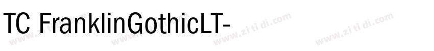 TC FranklinGothicLT字体转换